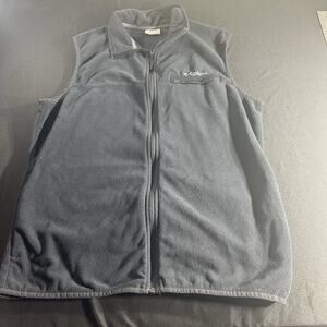 Columbia Men's Steens Mountain Fleece Vest Black Size Medium